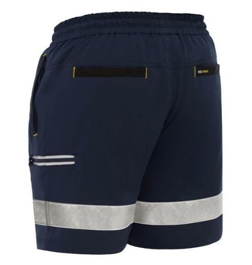 Picture of BISLEY Flx & Move™ Taped 4-Way Stretch Elastic Waist Cargo Short 170gsm