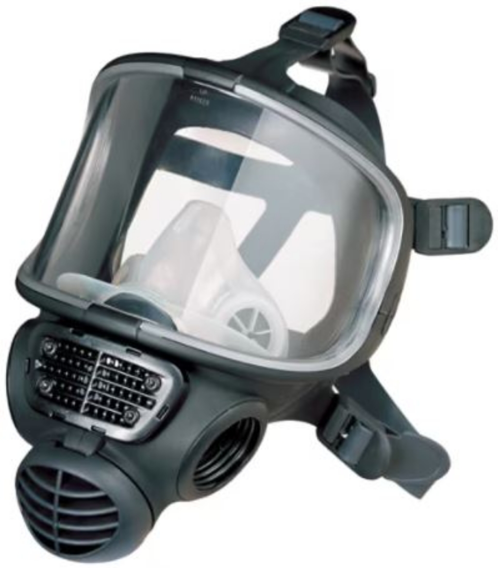 Picture of 3M™ Reusable Full Face Mask FF-302-M/L, Medium/Large. UPC #: 04054596824331 >7100236989