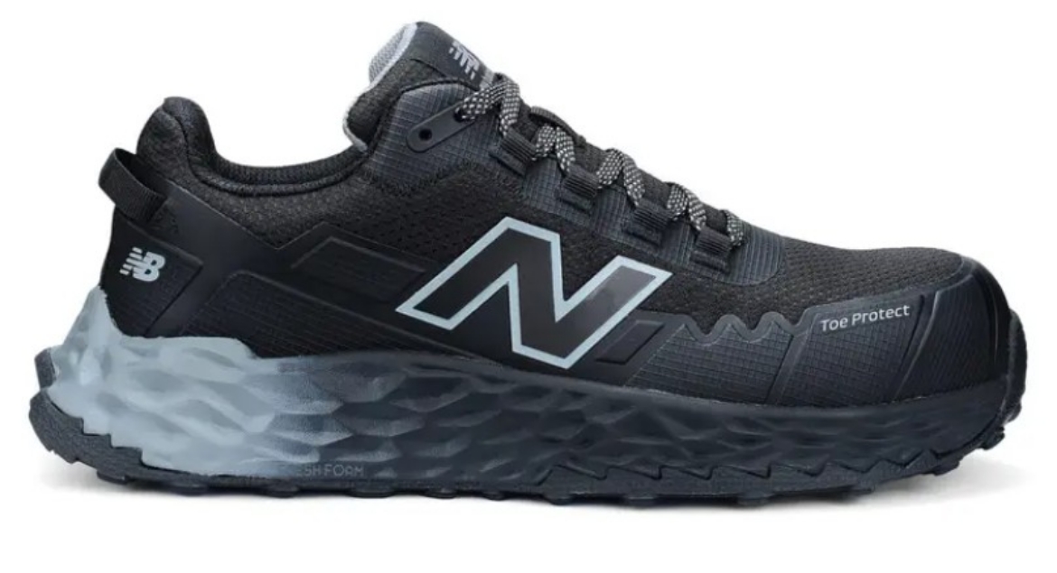 Picture of NEW BALANCE Mens Cremorne Black/Grey Safety Shoe with Composite Toe Cap