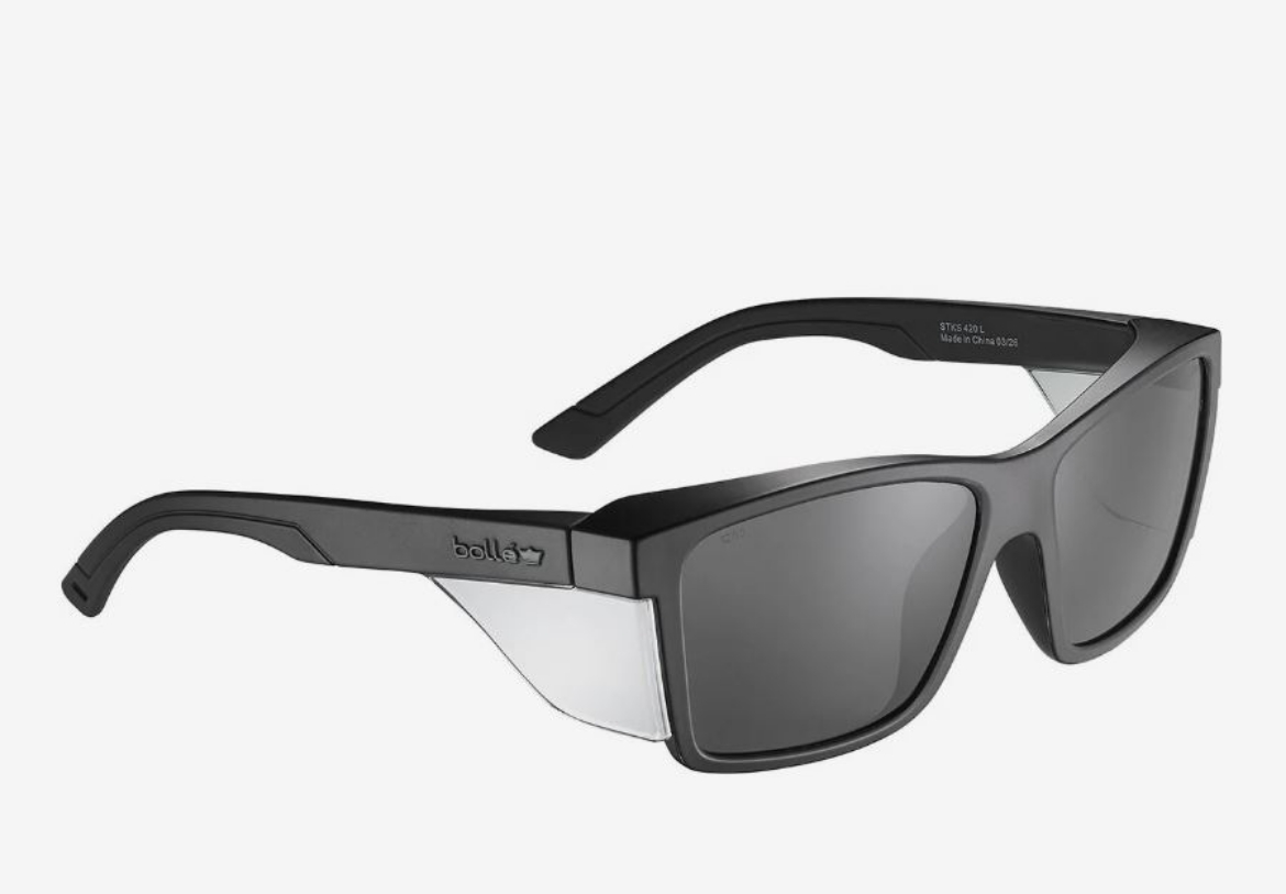 Picture of STKS 420 - Smoke PC Lens - PLATINUM (ASAF) - Matt Black  PC Temples/Frame