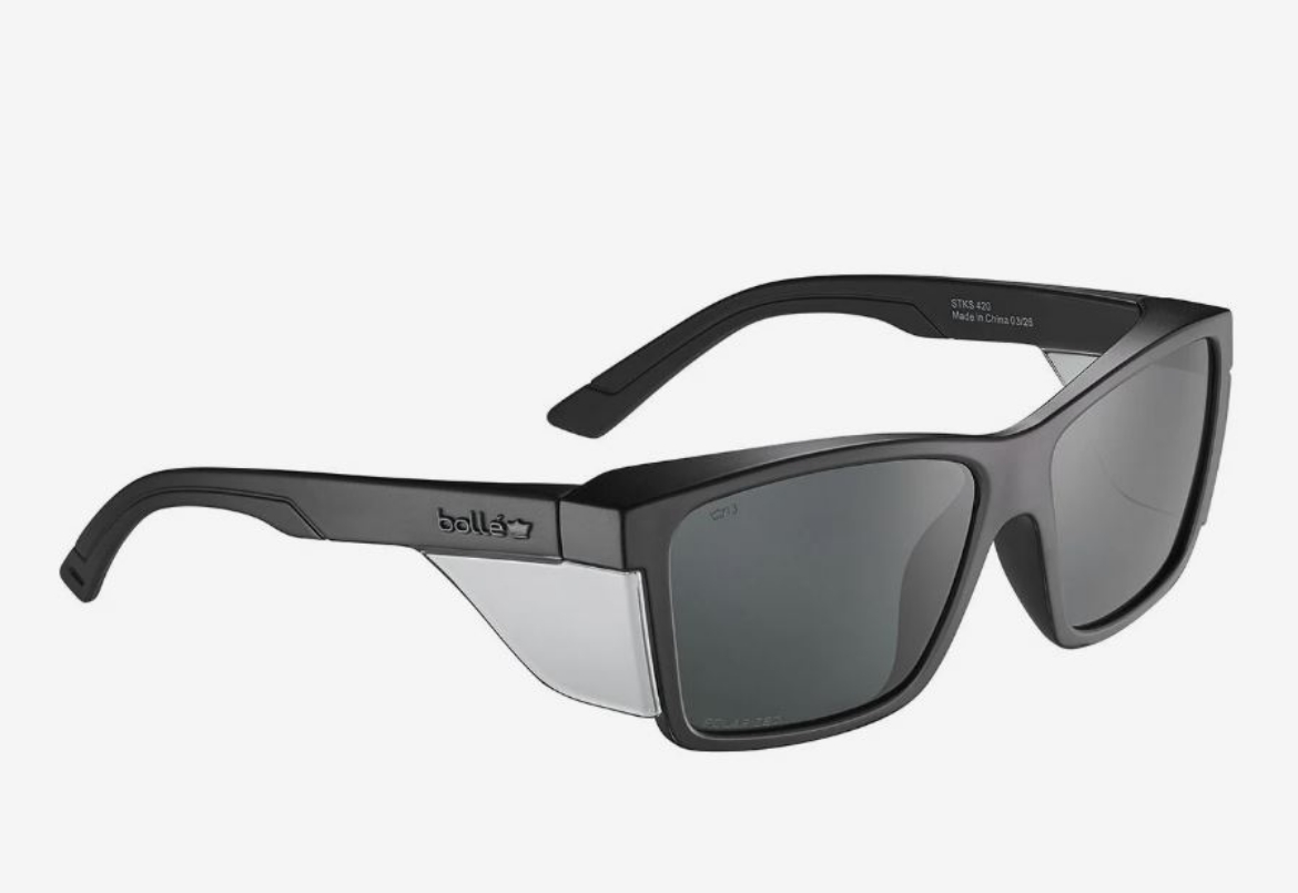 Picture of STKS 420 - Smoke Polarized PC Lens - AS - Matt Black PC Temples/Frame