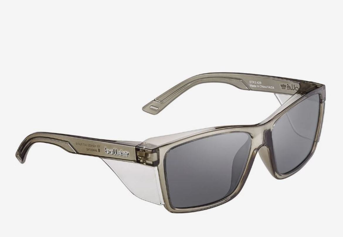 Picture of STKS 420 LARGE - Smoke PC Lens - PLATINUM (ASAF) - Graphite PC Temples/Frame