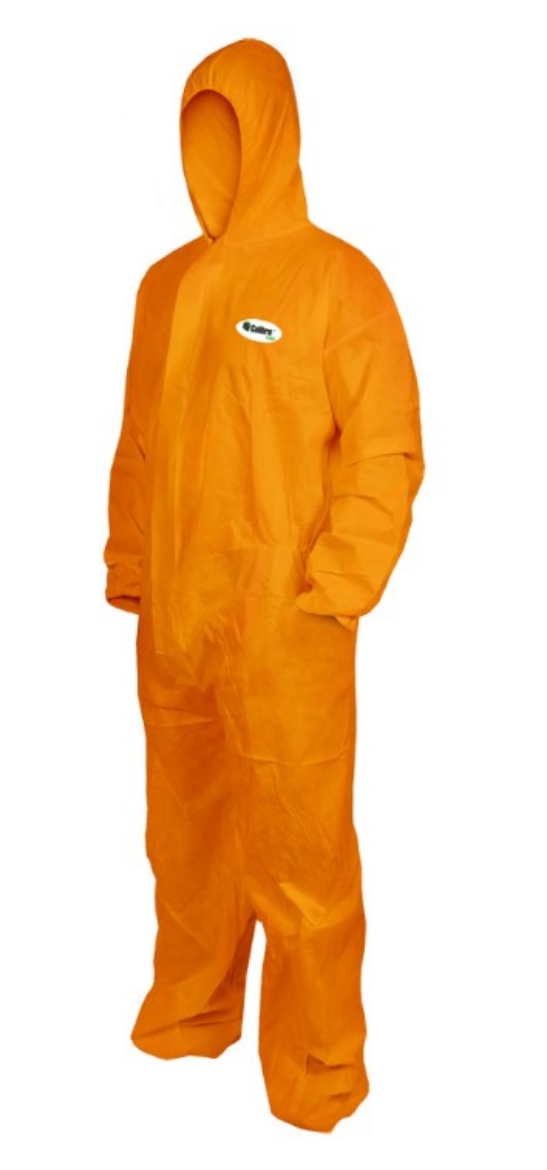Picture of HI-CALIBRE Disposable Orange SMS Coveralls Type 5 & 6
