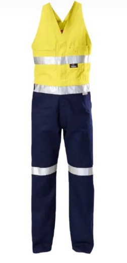 Picture of HARD YAKKA Hi-Vis 2Tone Action Back Cotton Taped Overall