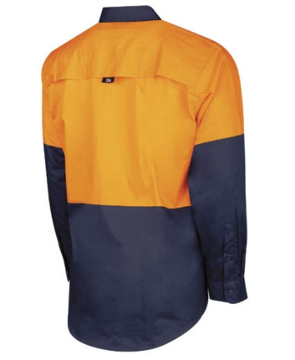 Picture of TRU WORKWEAR Lightweight Vented Hi Vis Drill Shirt 145gsm L/S