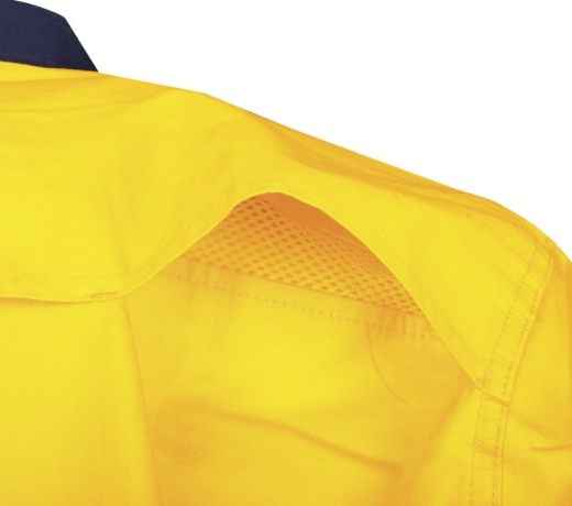 Picture of TRU WORKWEAR Lightweight Vented Hi Vis Drill Shirt 145gsm L/S