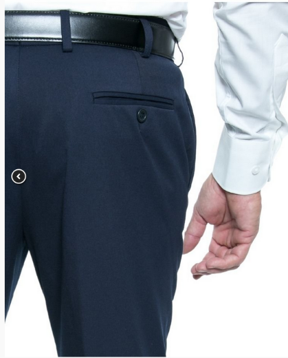 Picture of DAVID MARCS Mens Contemporary Fit PV Stretch Ezi Fit Trousers - Regular