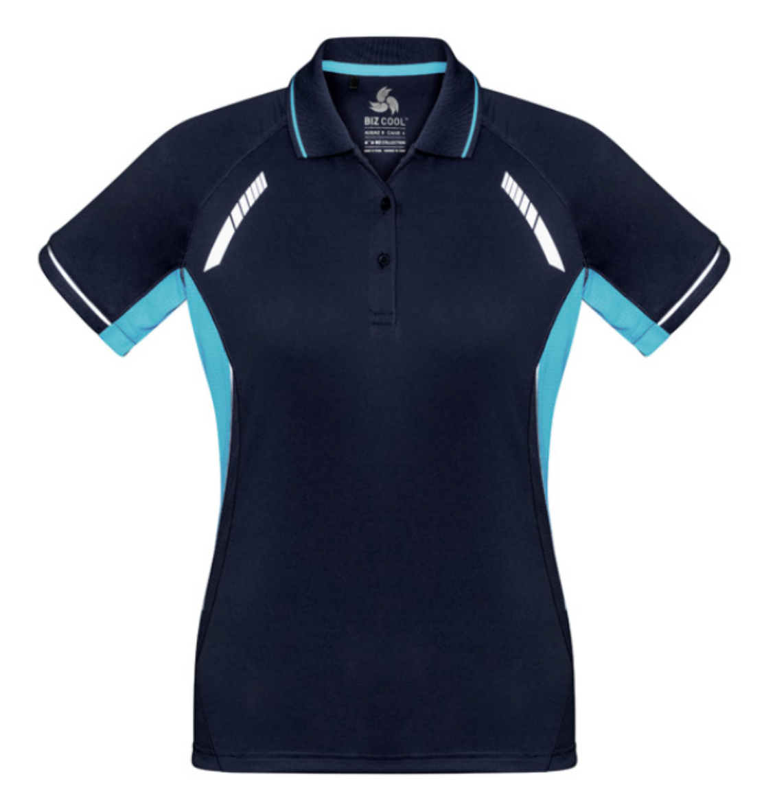 Picture of Biz Collection Womenss Renegade Polo Shirt 100% BIZ COOL™ Micro Polyester 155gsm S/S