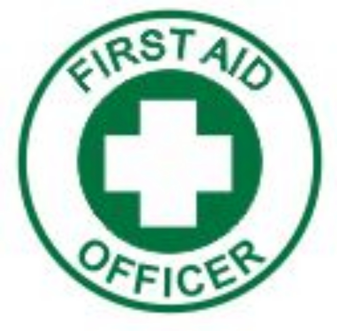 Picture of STICKER First Aid Officer Hard Hat Self Adhesive Sticker 50mm