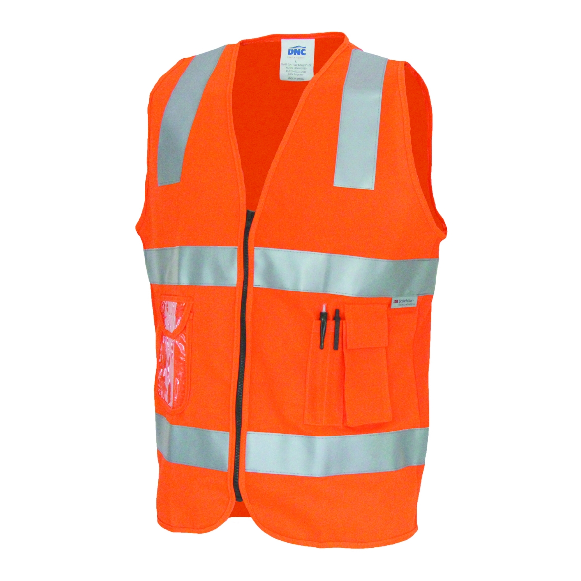 Picture of DNC Day/Night Side Panel Safety Vest with 3M R/Tape 120gsm