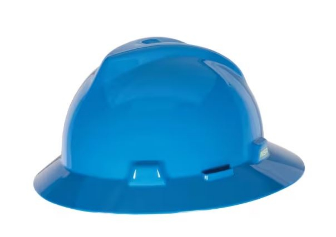 Picture of V-Gard™ Full Brim Hat, Push-Key, 4 Point, Light Blue