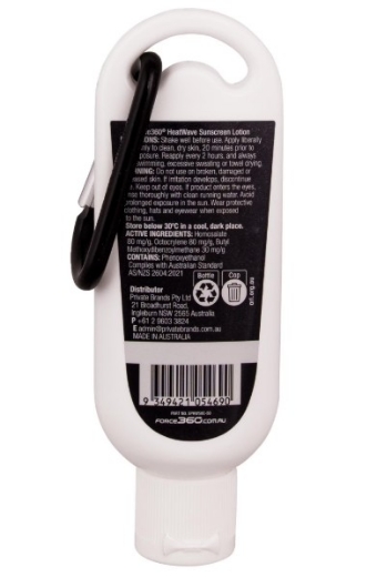 Picture of Force360 HeatWave™ 50mL Sunscreen Carabiner