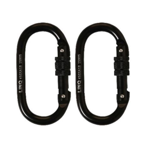 Picture of LINQ Elite Single Leg Shock Absorbing Webbing Lanyard With Hardware KS X2