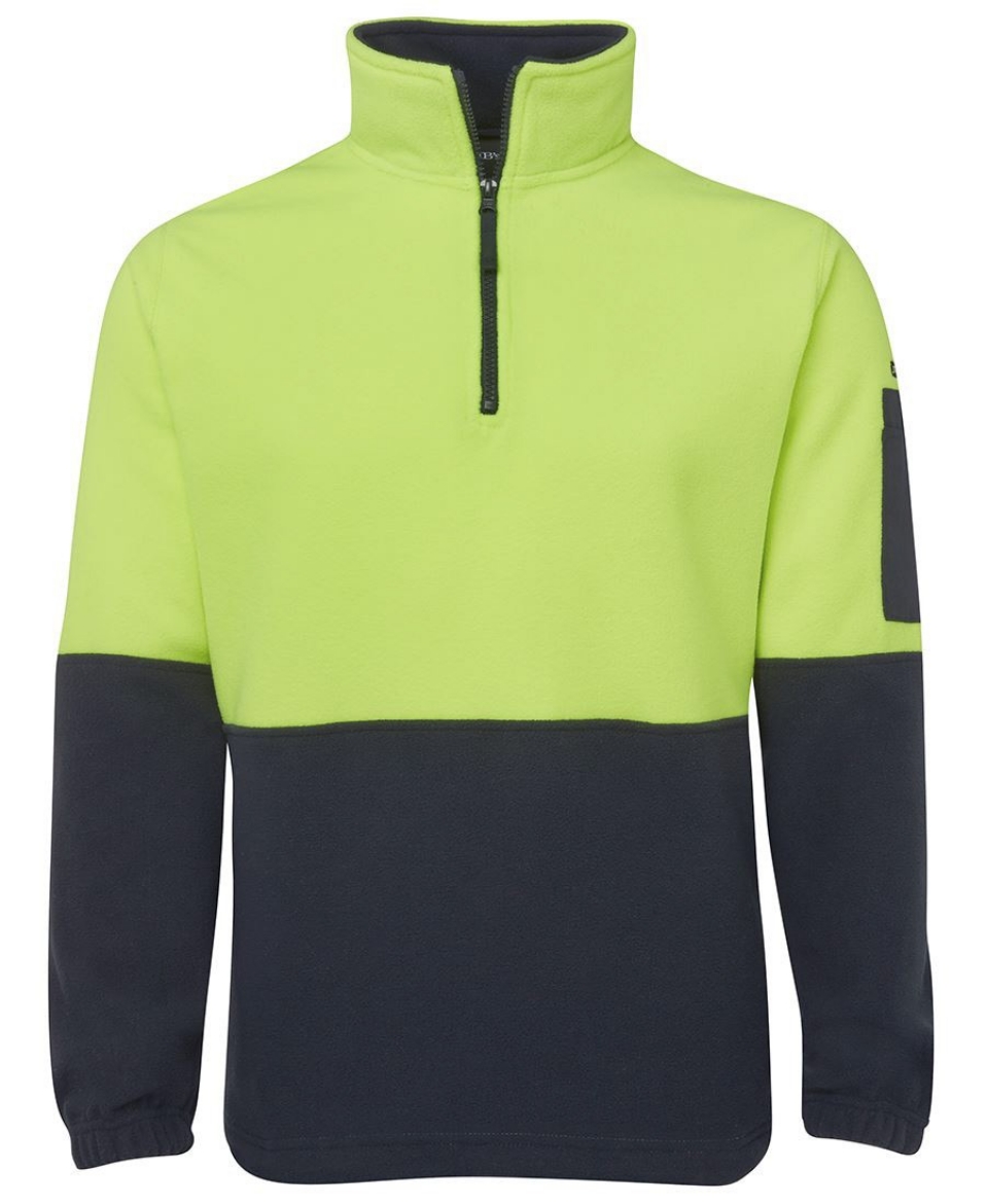 Picture of JB's Wear Hi Vis 1/2 Zip Polar Fleece 280gsm