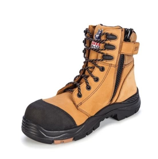 Picture of STEEL BLUE Torquay 150mm High Ankle Zip Sided Lace up Boot with Composite Toe Cap TPU Outsole