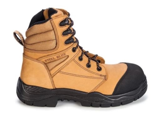 Picture of STEEL BLUE Torquay 150mm High Ankle Zip Sided Lace up Boot with Composite Toe Cap TPU Outsole