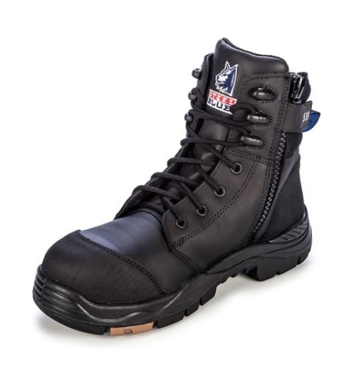 Picture of STEEL BLUE Torquay 150mm High Ankle Zip Sided Lace up Boot with Composite Toe Cap TPU Outsole