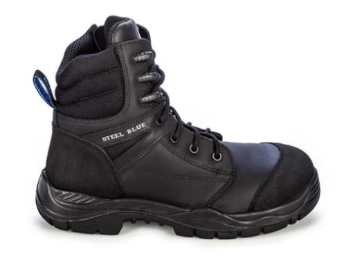 Picture of STEEL BLUE Torquay 150mm High Ankle Zip Sided Lace up Boot with Composite Toe Cap TPU Outsole