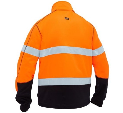 Picture of BISLEY Mens Taped Hi Vis Zip Front Fleece 300gsm