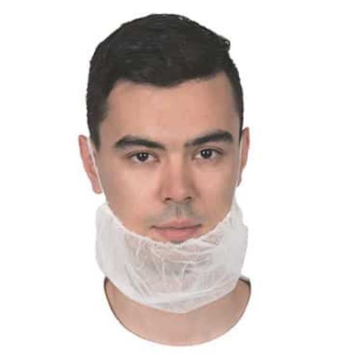 Picture of Disposable Beard Cover w/ Double Ear Loop (Blue & White) 1000 Pcs