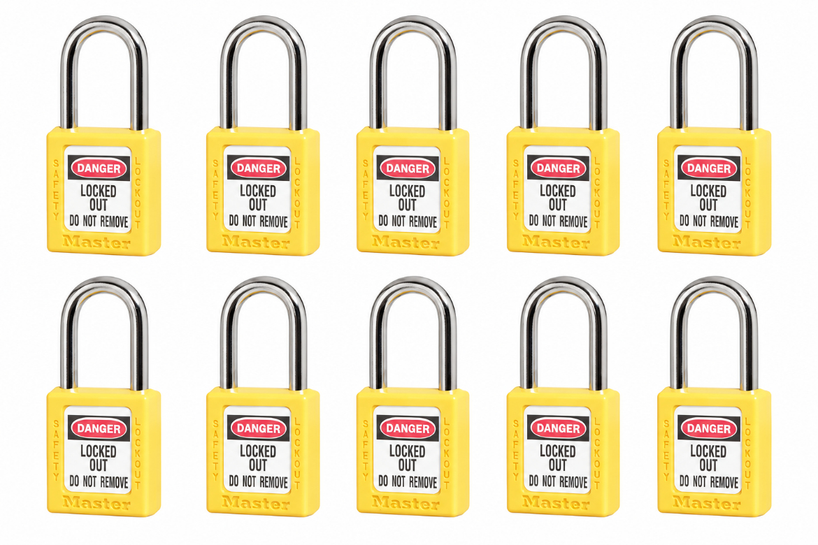 Picture of Masterlock  S/LOCK 410 KA10 YLW