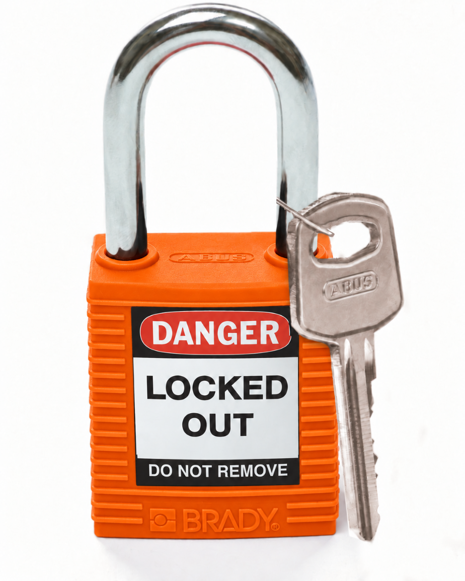 Picture of BRADY Safety Plus Padlock Orange KD