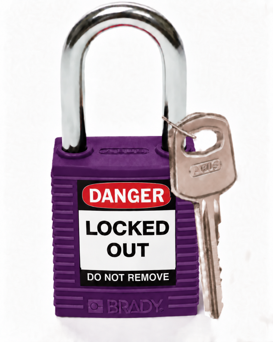 Picture of BRADY Safety Plus Padlock Purple KD