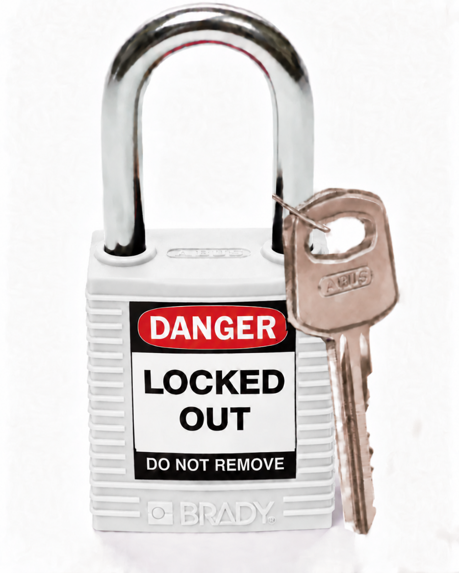 Picture of BRADY Safety Plus Padlock White KD